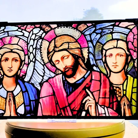 Ascension Stained Glass Effect Panel