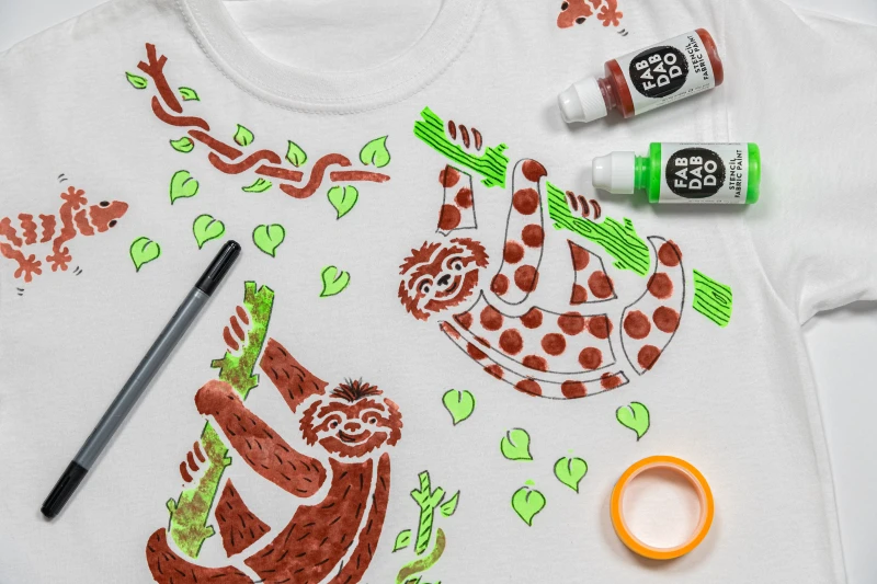 Sloth T-shirt Painting Craft Kit