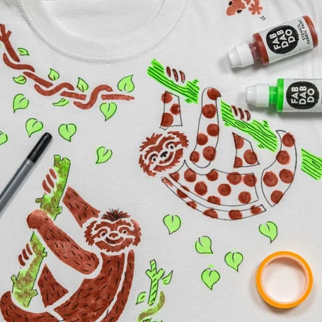 Sloth T-shirt Painting Craft Kit