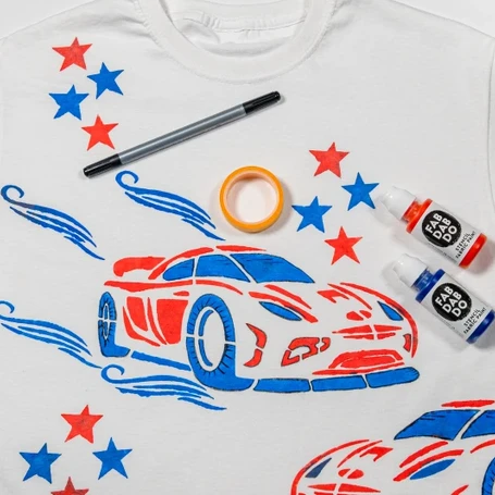 Sports Car T-shirt Painting Craft Kit