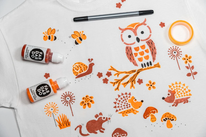 Woodland T-shirt Painting Craft Kit