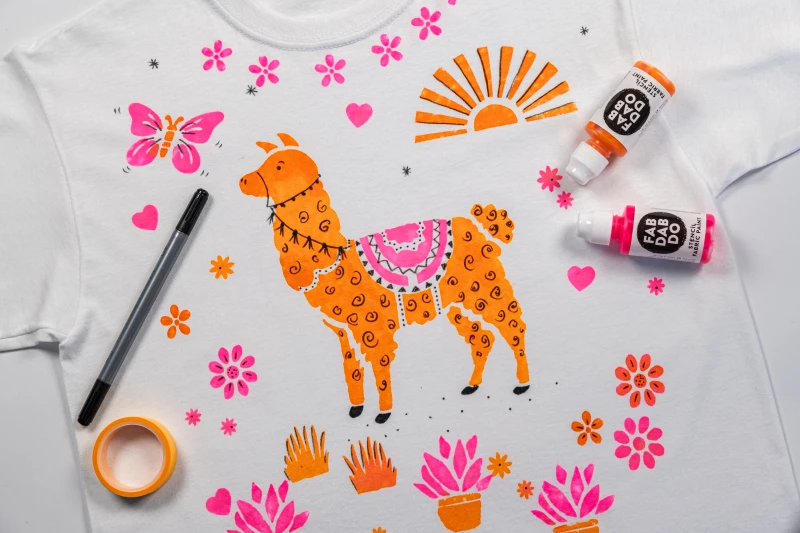 Llama T-shirt Painting Craft Kit