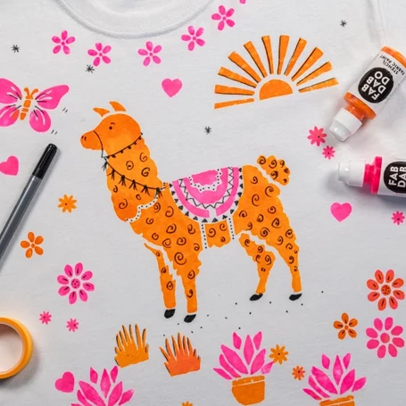 Llama T-shirt Painting Craft Kit