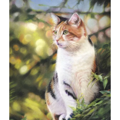 'Cat on the roof' Pastel Giclee Print