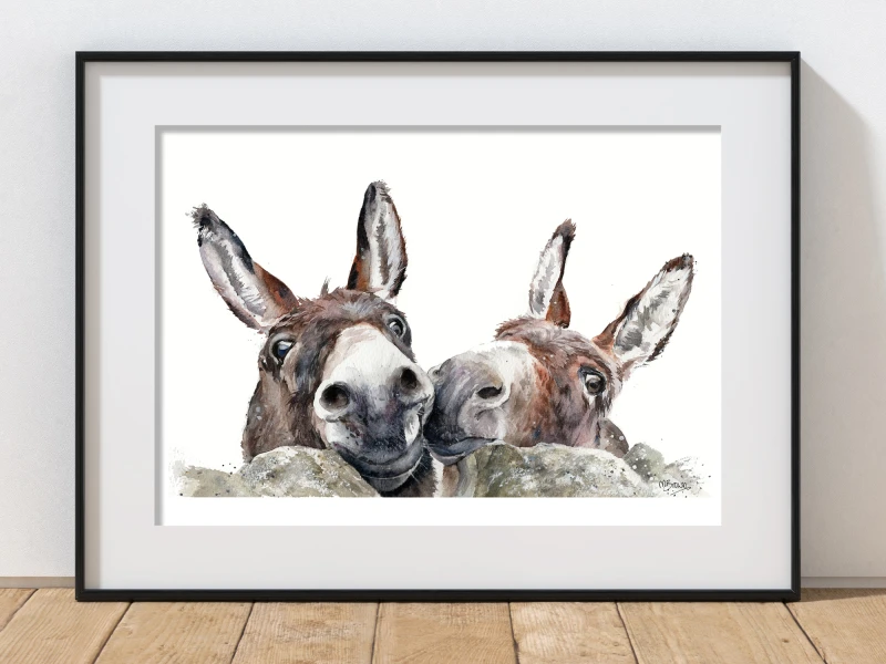 'Rubik & Rosie' Watercolour Giclee Print