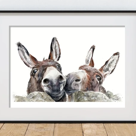 'Rubik & Rosie' Watercolour Giclee Print