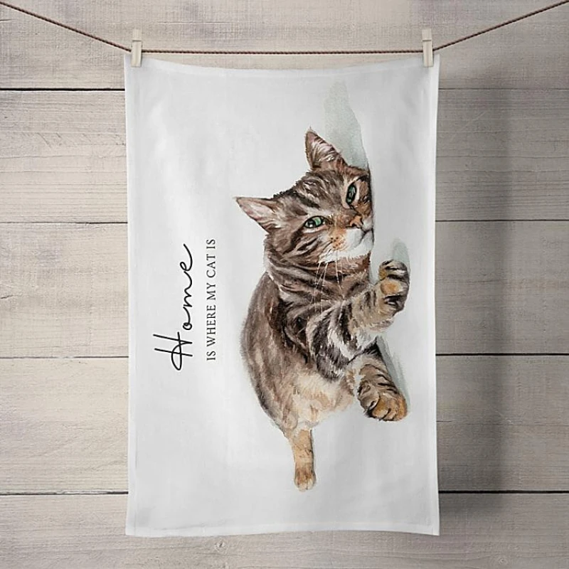 Tabby Cat Tea Towel