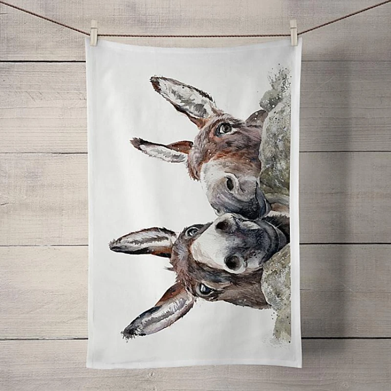 Donkeys Tea Towel