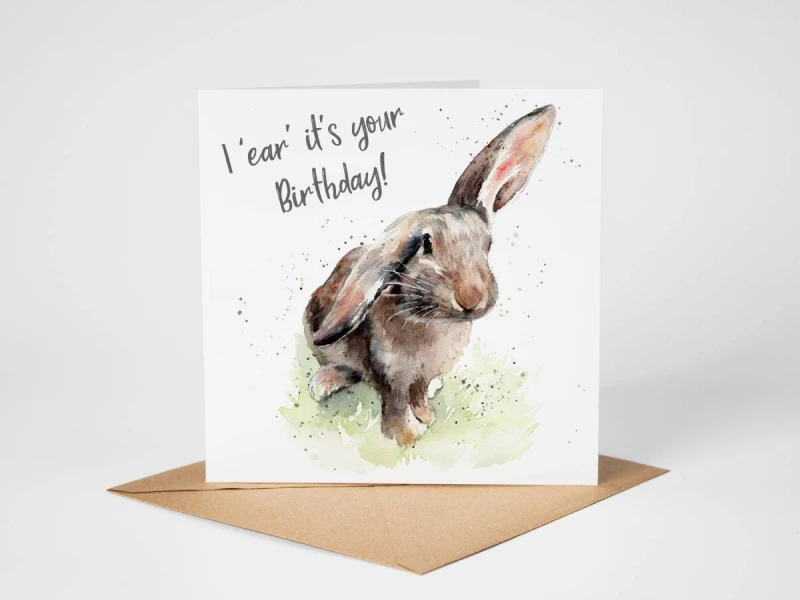 Rabbit Birthday Card