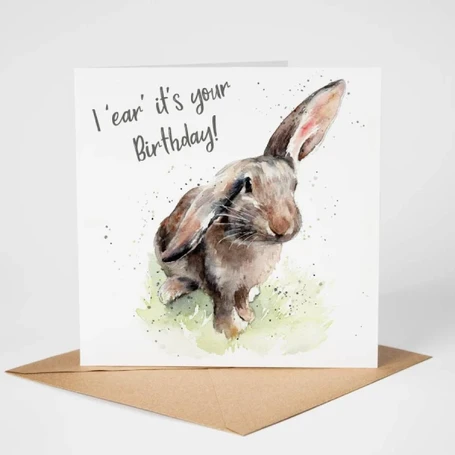 Bunny Birthday Card