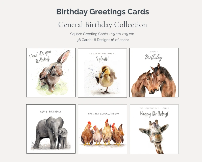 Birthday Collection Art Card Bundle – 36 Cards