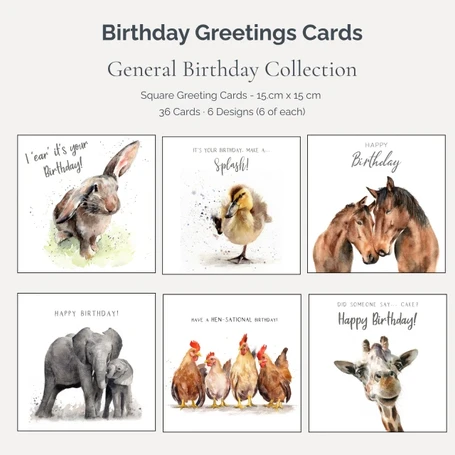 Birthday Collection Art Card Bundle – 36 Cards