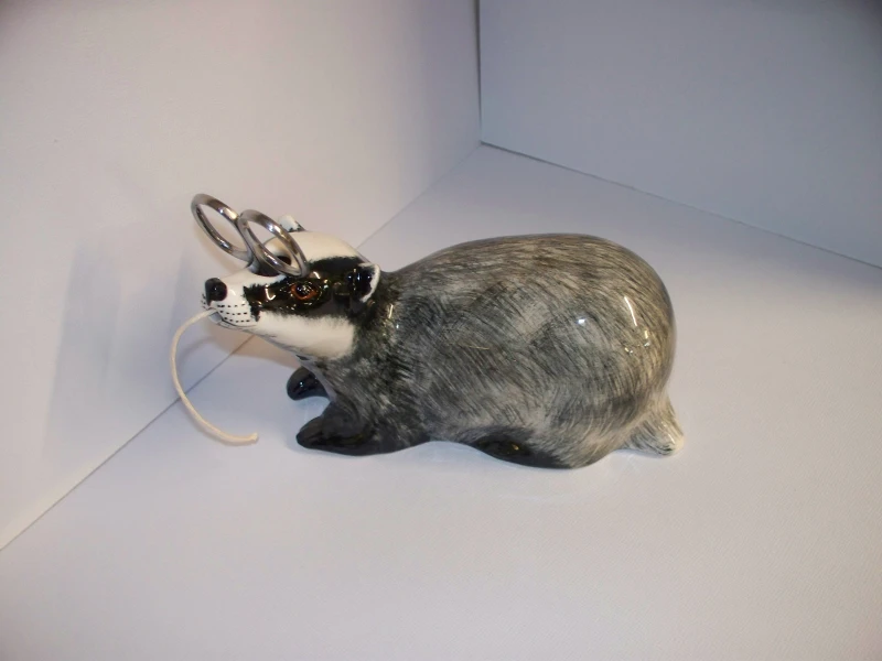 Ceramic Badger String Holder