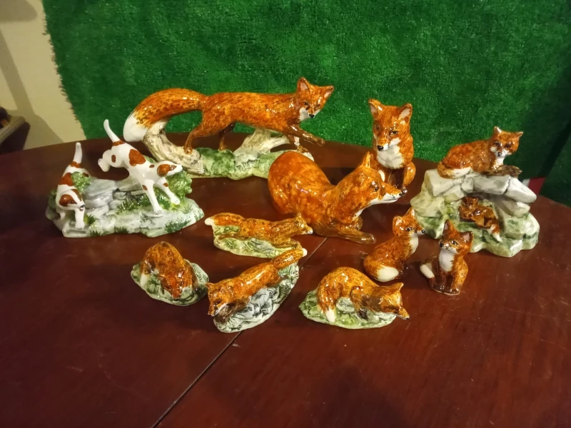 Ceramic Foxes