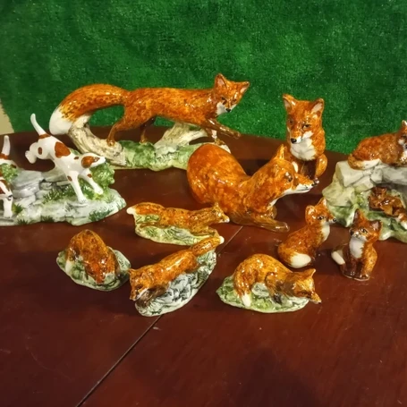 Ceramic Foxes