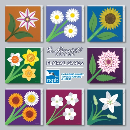 B. Marriott Design - Floral Greetings Card Collection