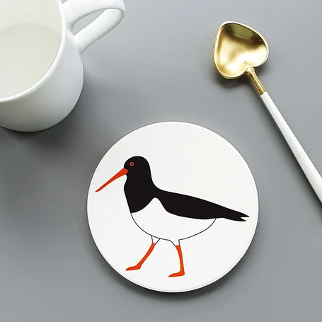 Oystercatcher-Ceramic-Coaster