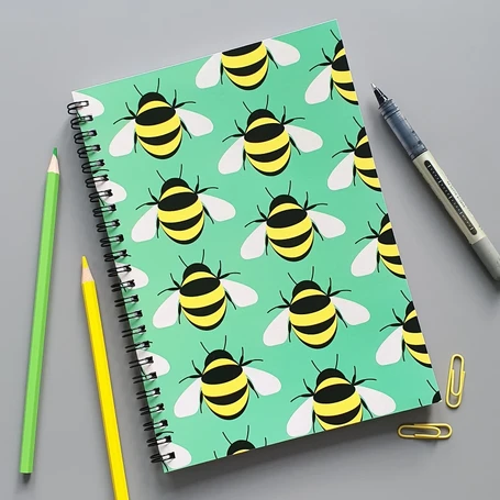 Bee-A5-Wirebound-Notebook