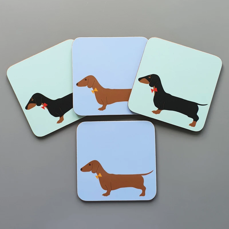 Dachshunds-Coaster-Set