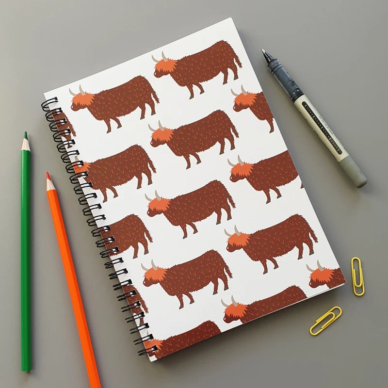 Highland-Cow-A5-Wirebound-Notebook