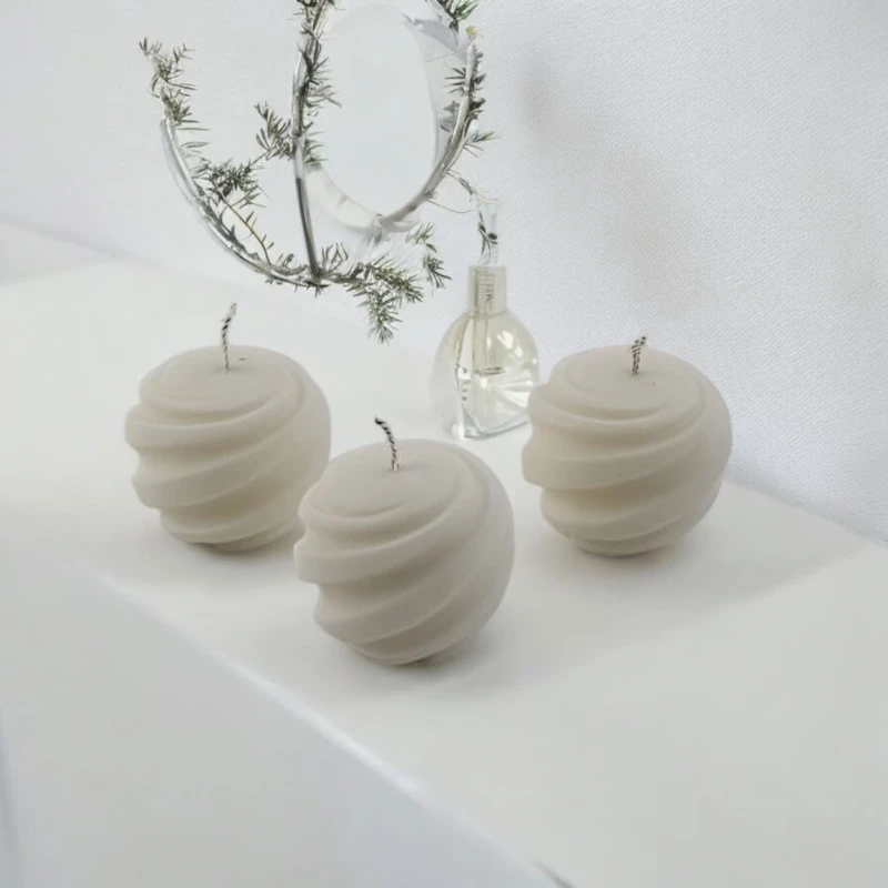 Twirl Orb Pillar Candles