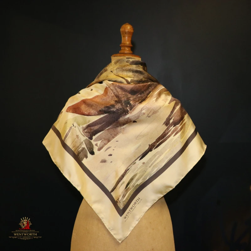 'Autumn Moorings' Silk Scarf