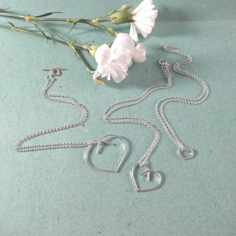 Heart pendant necklaces - Mini, Midi, Maxi