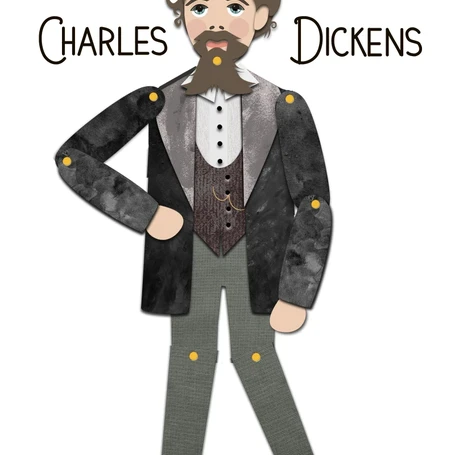 Charles Dickens Articulated Paper Puppet