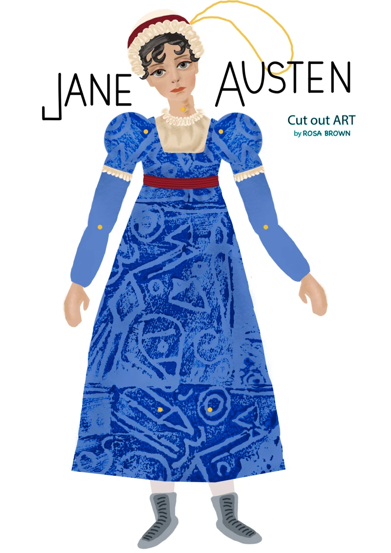 Jane Austen Articulated Puppet