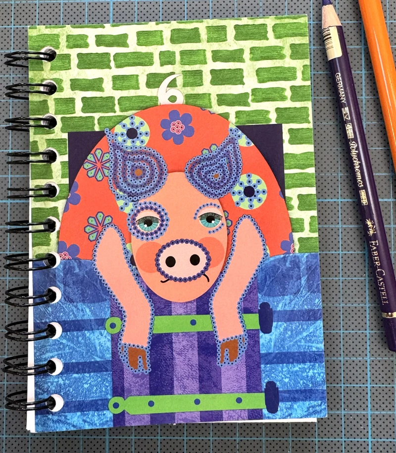 Notebook Pig in a Farm