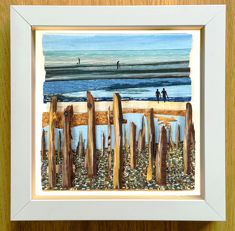 Paper Cut Out Beach Sea Side in Rye